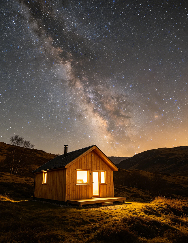 Scottish Highlands Stargazing Cabin