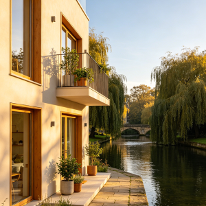 Artistic Riverside Apartment in Cambridge