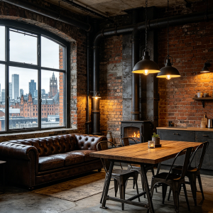 Boutique Industrial-Style Apartment in Manchester